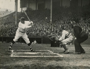 Babe Ruth batting